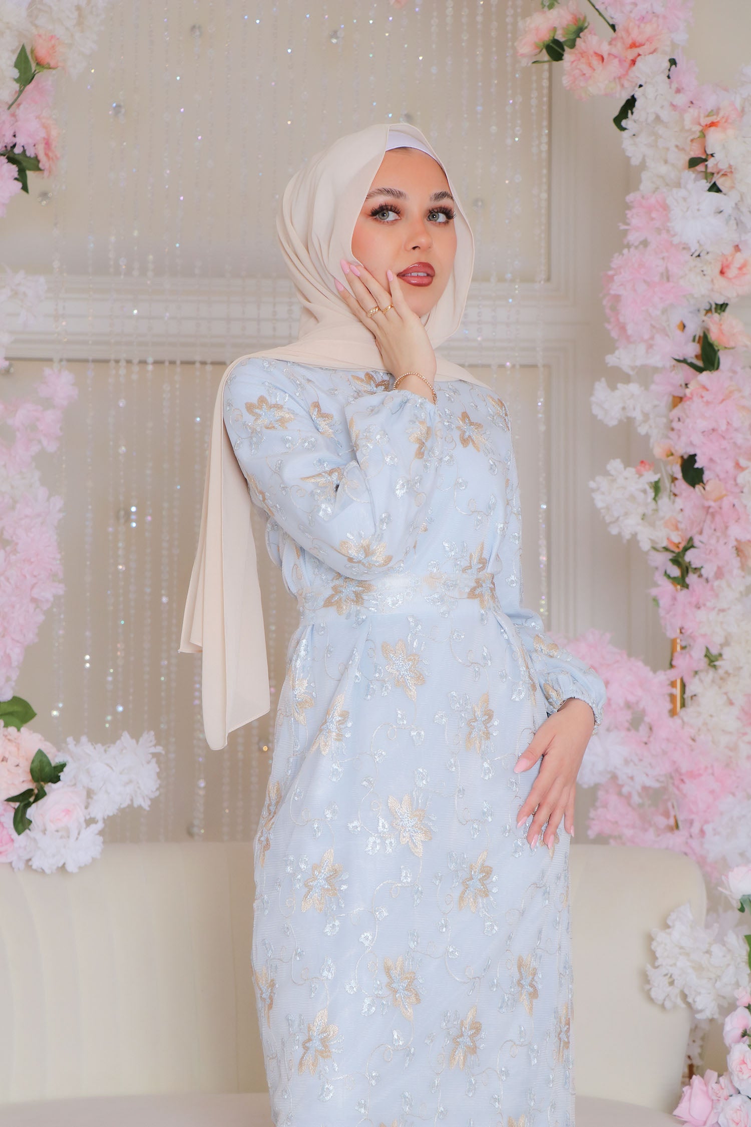 sachin and babi light blue dress Buy Designer Moira Silk Suit Set