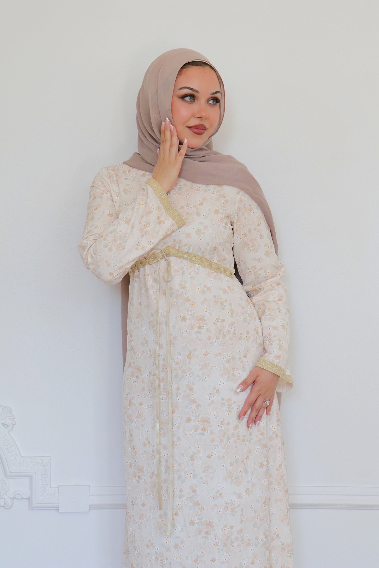 taupe long dress Evelyn Tie Maxi size:7 Yrs Shop Vera Wang Wedding prom dresses under 100 flowing gracefully to create