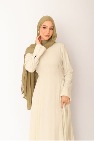 Kelsi Gingham Pleat Dress- Sage