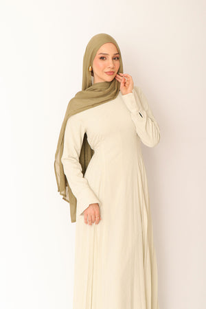 Kelsi Gingham Pleat Dress- Sage