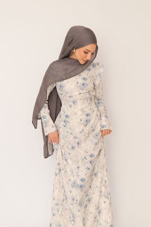 Daisy Floral Maxi Dress- Blue