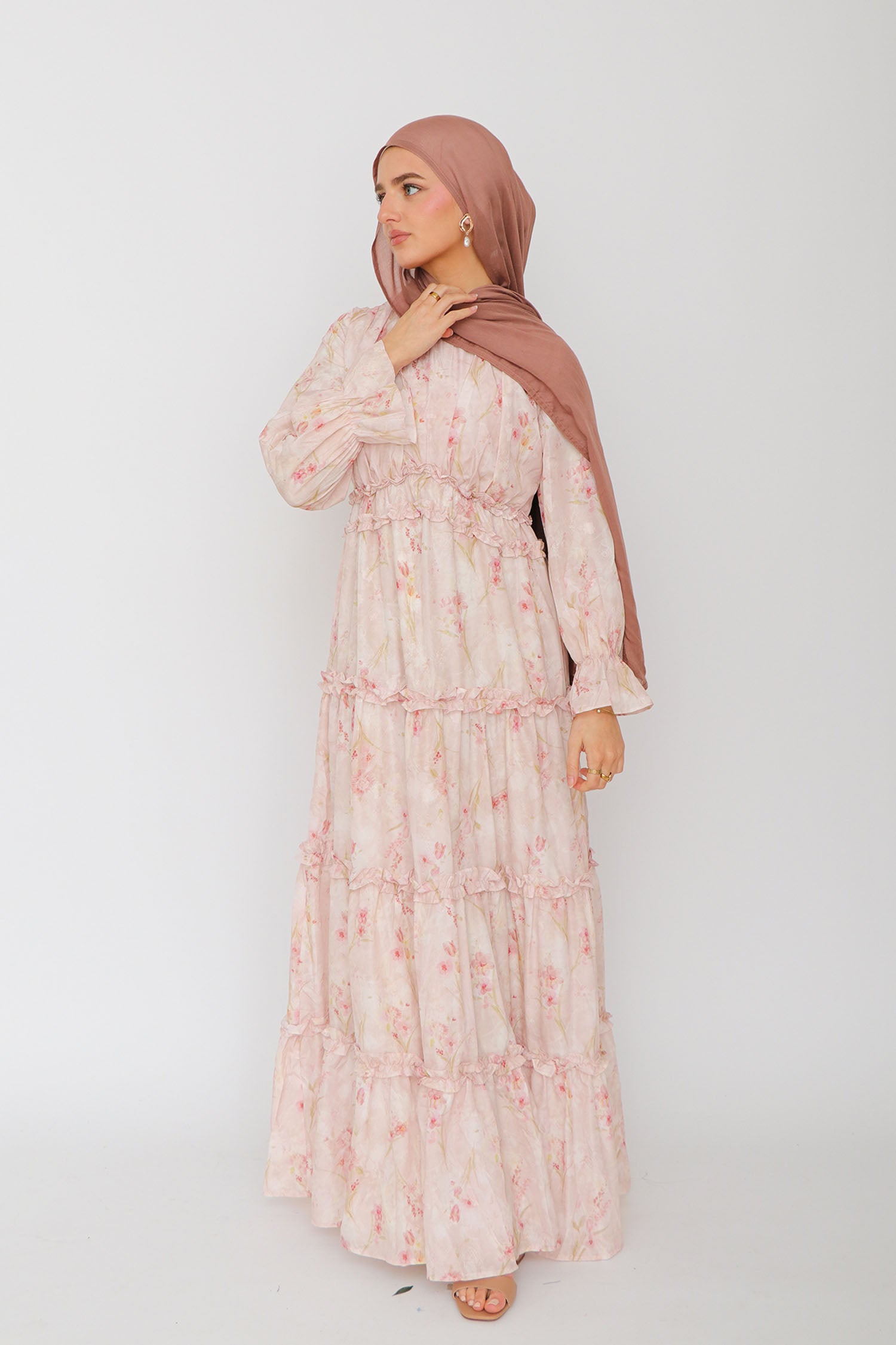 emery maxi dress Emery Floral Maxi Dress- Pretty Pink
