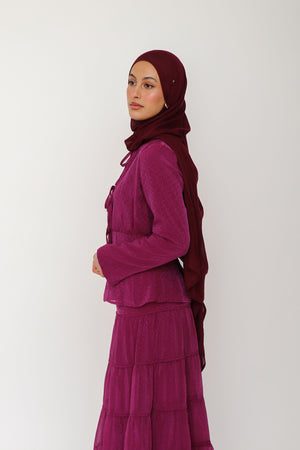Nisa Maxi Set- Plum