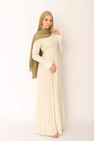 Kelsi Gingham Pleat Dress- Sage