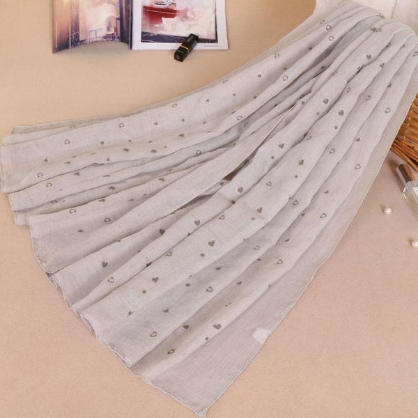 Sliver Glitter Cotton Scarf