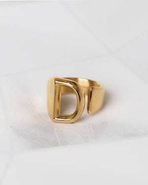 Plated Letter Ring | Premium