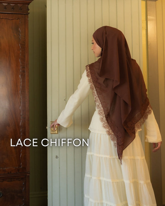 Lace Chiffon Scarf