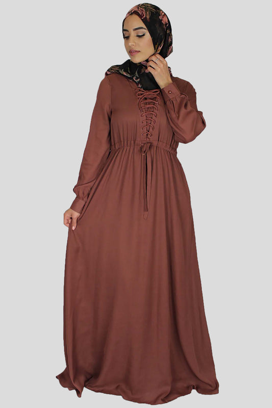 Lace-up Chiffon