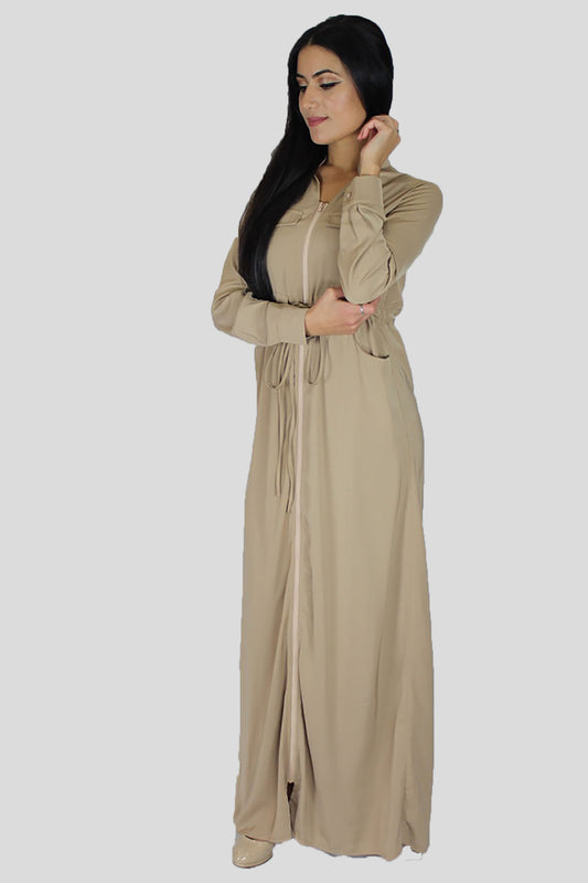 Zipper Down Dress