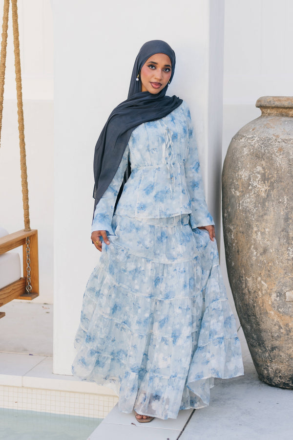 Nisa Maxi Set- Sea Blue