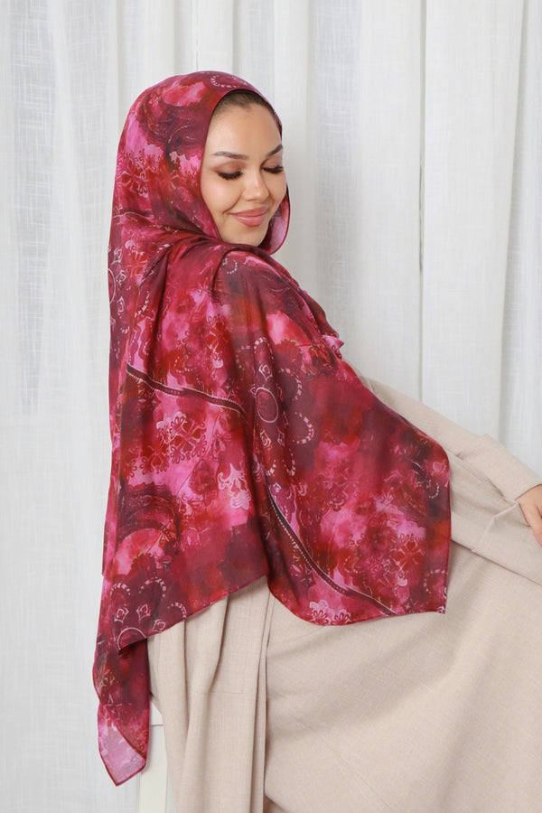 Print Modal- Berry Paisley