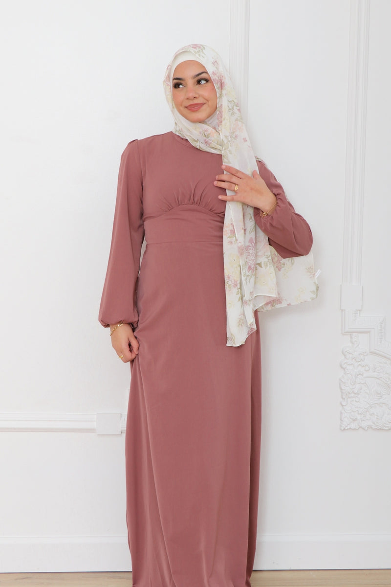 Gabriella Deluxe Soft Dress- Nude Pink
