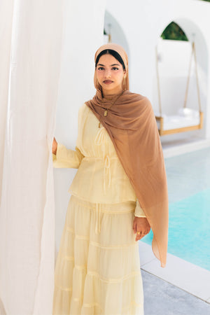 Nisa Maxi Set- Butter Yellow