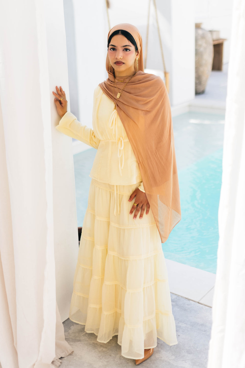 Nisa Maxi Set- Butter Yellow