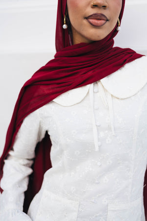 Elora Lace Floral Dress - Beige