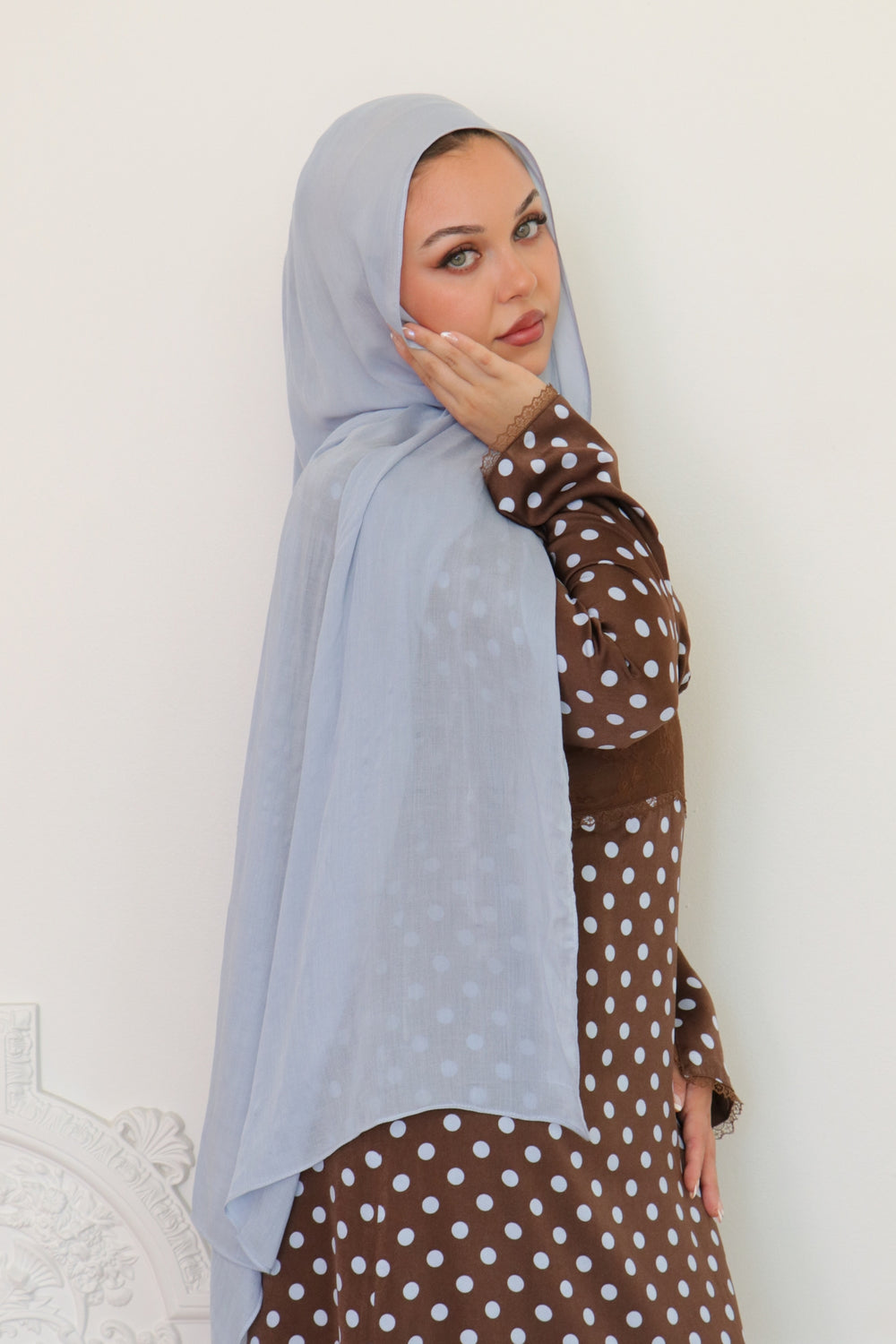 Premium Modal Scarf- Sky Blue