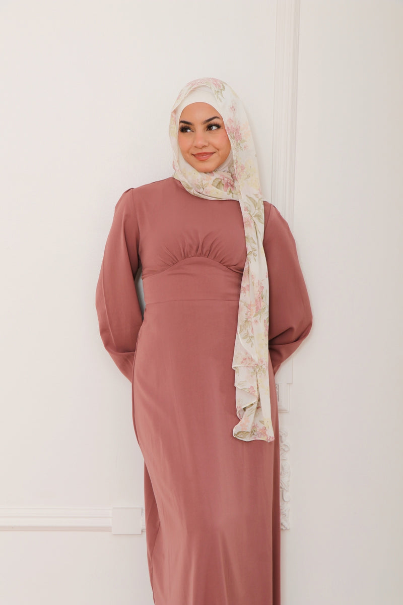 Gabriella Deluxe Soft Dress- Nude Pink
