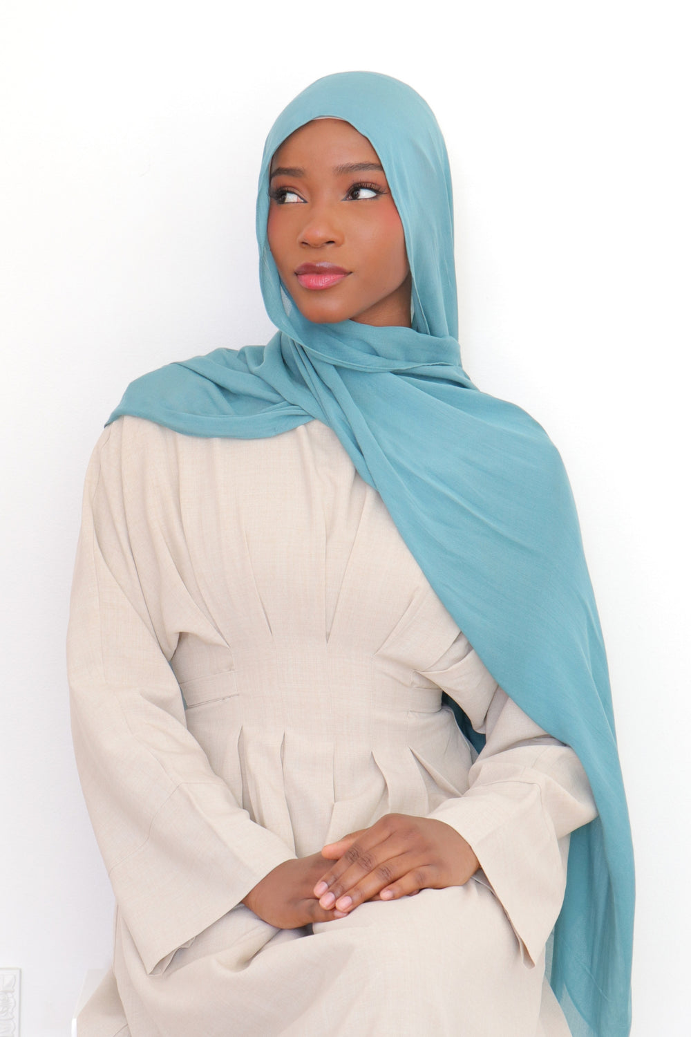 Premium Modal Scarf- Dusty Teal