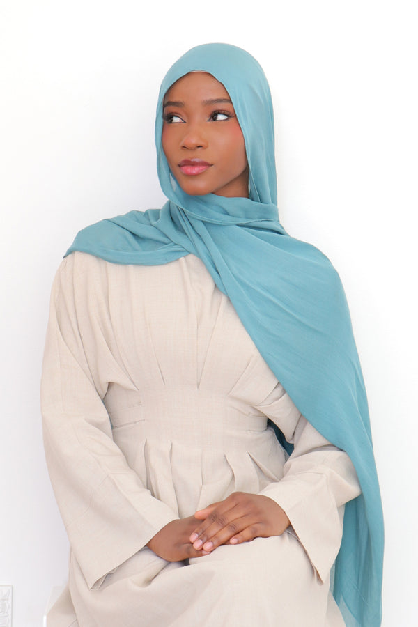 Premium Modal Scarf- Dusty Teal