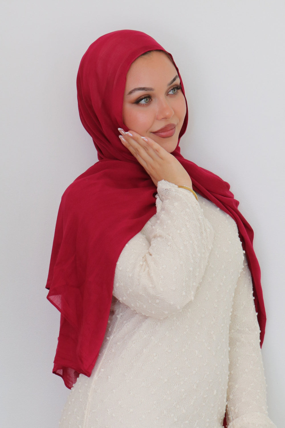 Premium Modal Scarf- Hibiscus
