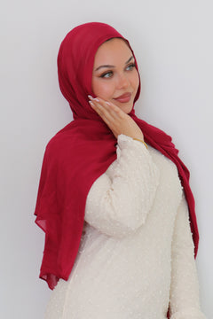 Premium Modal Scarf- Hibiscus