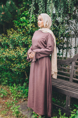 Amara Textured Maxi Dress- Mauve