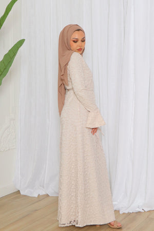 Elena Embroidery Maxi Dress- Blush Pink