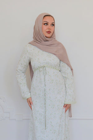Evelyn Tie Maxi Dress - Sage