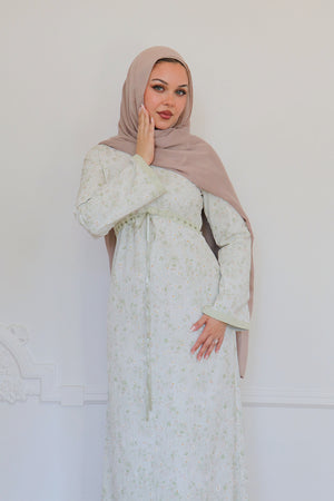Evelyn Tie Maxi Dress - Sage