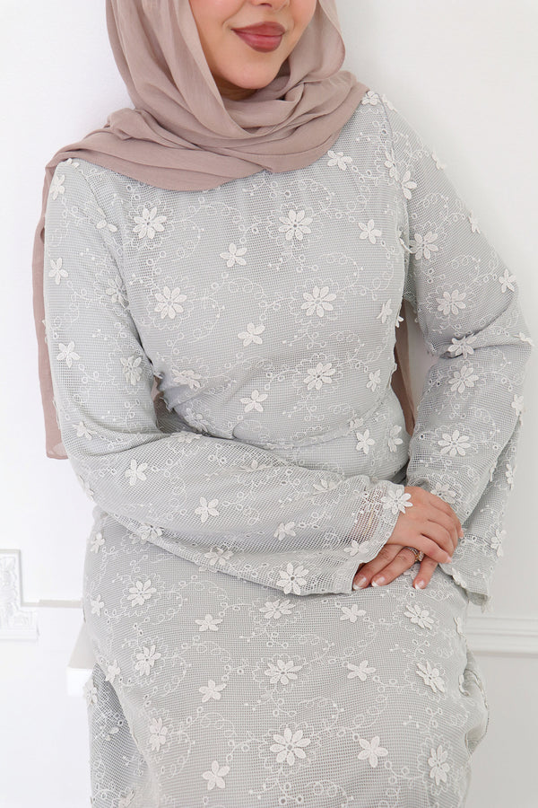 Elena Lace Maxi Dress- Sage