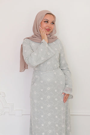 Elena Lace Maxi Dress- Sage