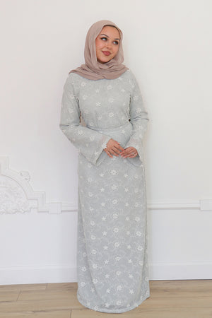 Elena Lace Maxi Dress- Sage