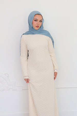 Elena Lace Maxi Dress- cream