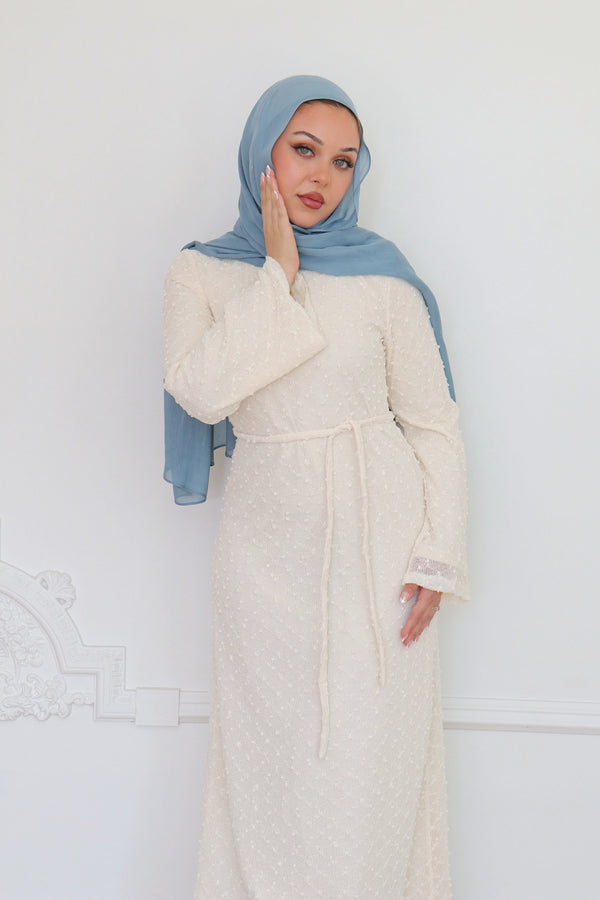 Elena Lace Maxi Dress- cream