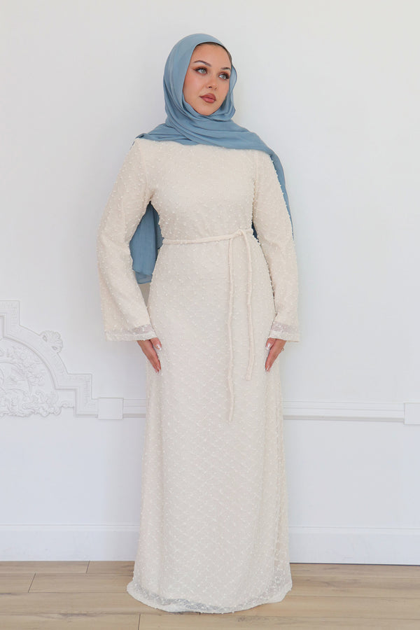Elena Lace Maxi Dress- cream