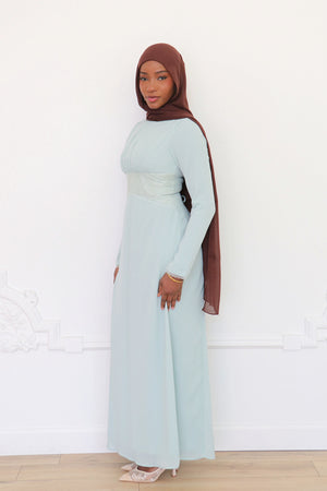Elia Chiffon Lace Dress - Lagoon
