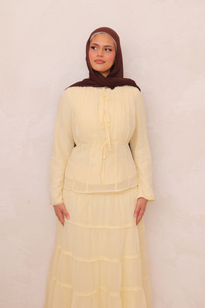 Nisa Maxi Set- Butter Yellow
