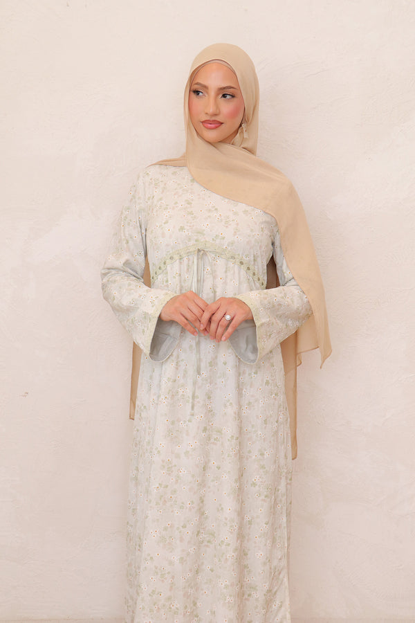 Evelyn Tie Maxi Dress - Sage