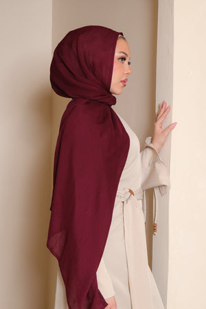 Rima Modal Scarf- Mahogany