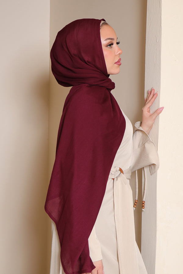 Rima Modal Scarf- Mahogany