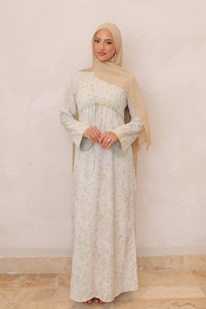 Evelyn Tie Maxi Dress - Sage