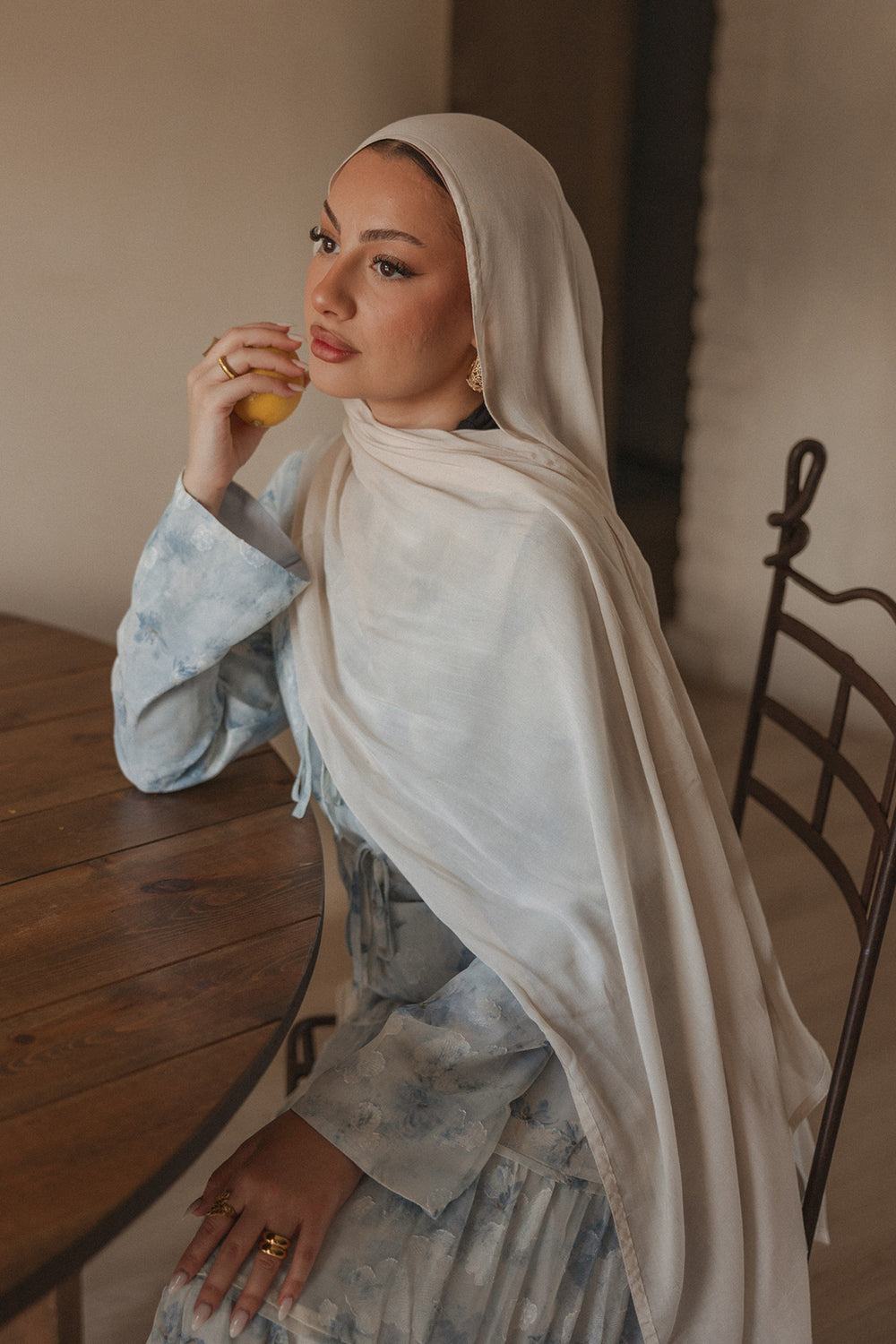 Rima Modal Scarf- Pearl