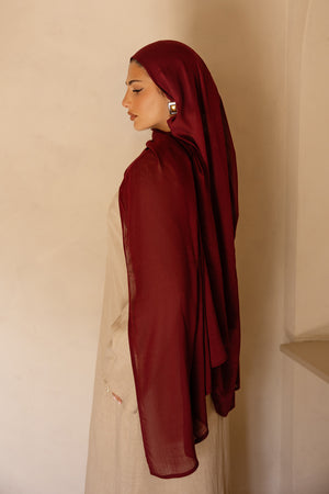 Rima Modal Scarf- Mahogany