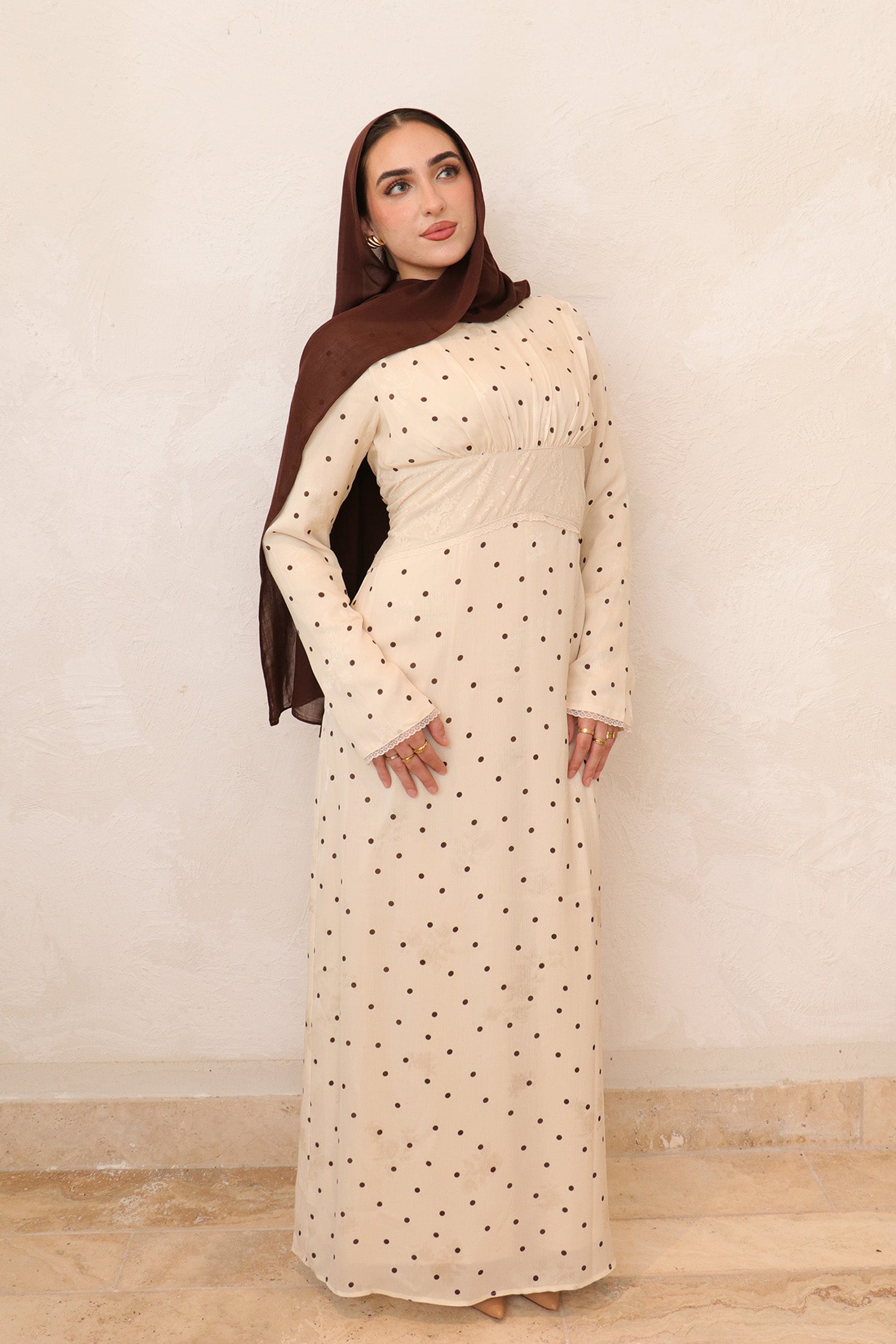 Elia Lace Polka Dot Dress