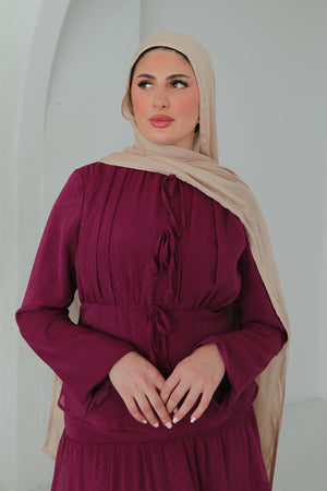 Nisa Maxi Set- Plum