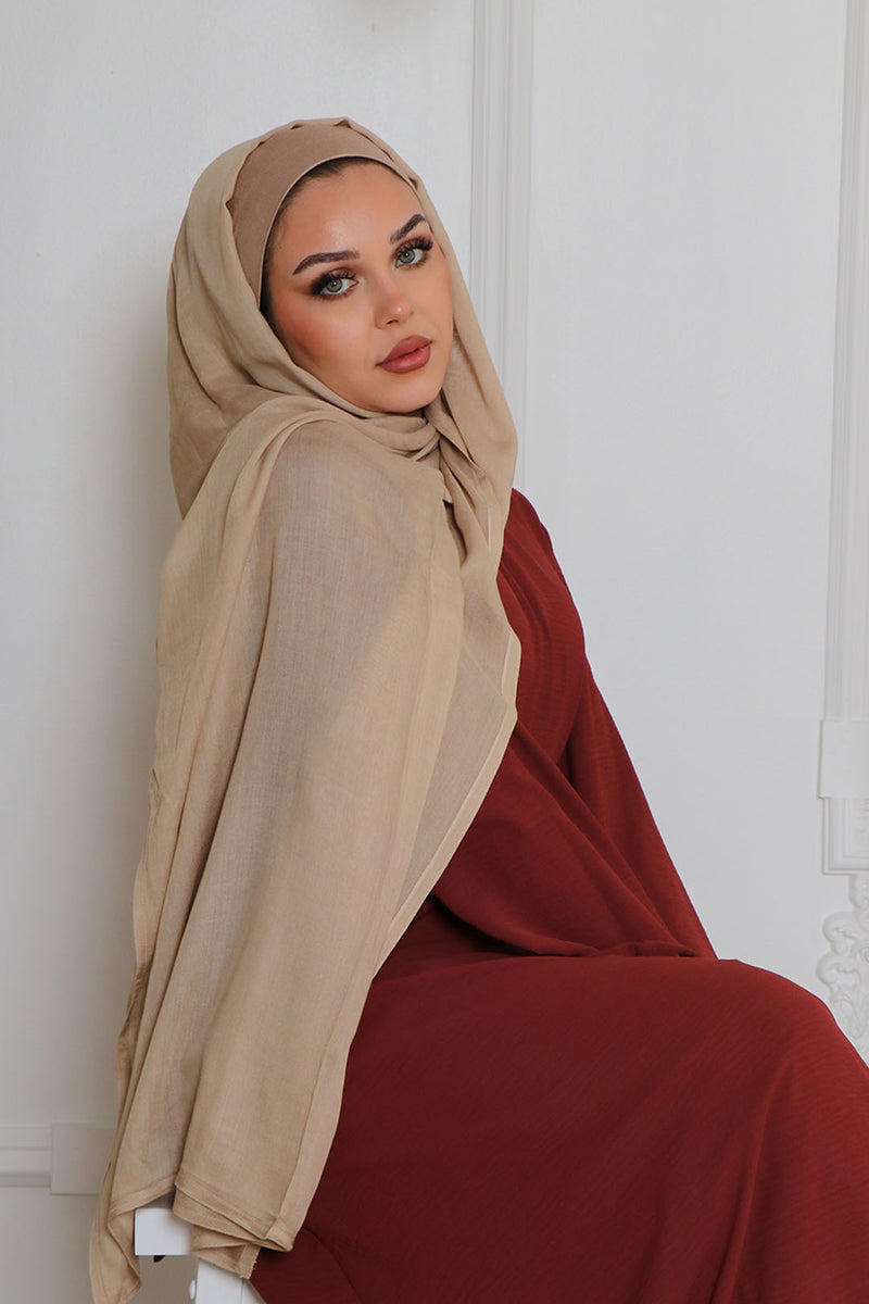 Rima Modal Scarf- Beige