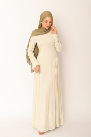 Kelsi Gingham Pleat Dress- Sage