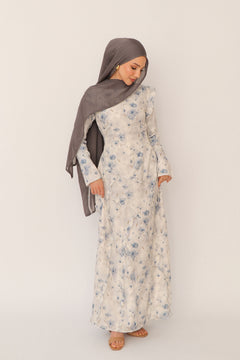 Daisy Floral Maxi Dress- Blue