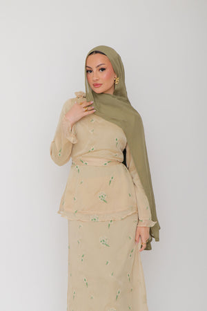 Talia Floral Set - Beige