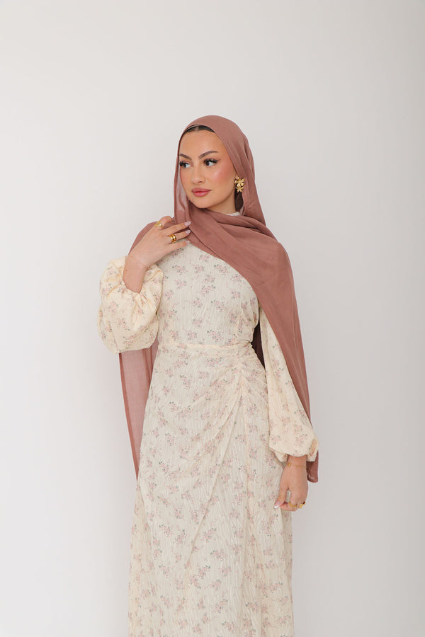 Hailey Lace Floral Dress- Dahlia